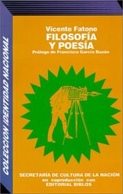 Cover of: Filosofia Y Poesia