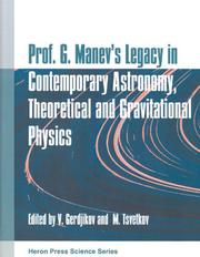 Cover of: Prof. G. Manev
