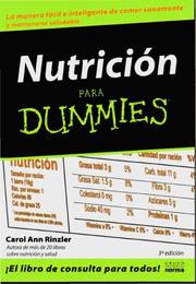 Cover of: Nutricion Para Dummies / Nutrition for Dummies