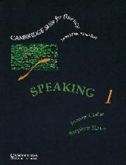 Cover of: Speaking 1 Student's book: Pre-intermediate (Cambridge Skills for Fluency)