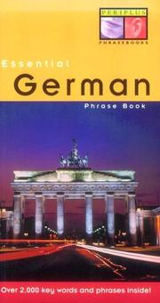 Cover of: Essential German Phrase Book (Periplus Phrase Books)