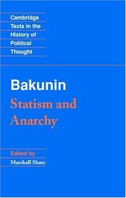 Cover of: Statism and anarchy