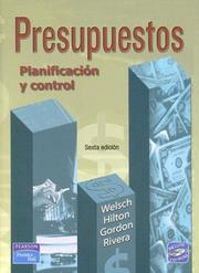 Cover of: Presupuestos. Planificacion y Control - 6b: Edicion