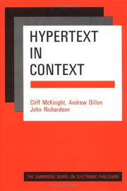 Hypertext in context by Cliff McKnight