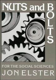 Cover of: Nuts and bolts for the social sciences by Jon Elster