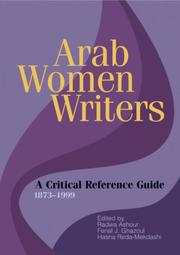 Cover of: Arab Women Writers: A Critical Reference Guide, 1873-1999
