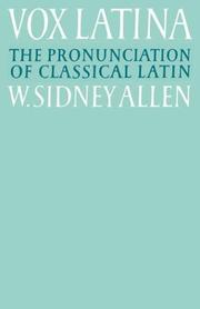 Cover of: Vox Latina by W. Sidney Allen