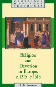 Cover of: Religion and devotion in Europe, c.1215-c.1515