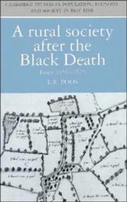 A rural society after the Black Death : Essex 1350-1525