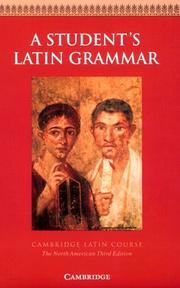Cover of: A student's Latin grammar