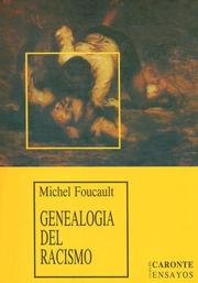 Cover of: Genealogia del Racismo (Coleccion Caronte Ensayos)
