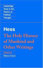 Cover of: The holy history of mankind and other writings
