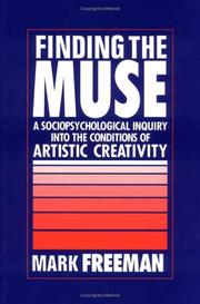 Cover of: Finding the Muse: A Sociopsychological Inquiry into the Conditions of Artistic Creativity