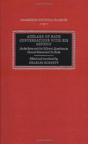 Cover of: Adelard of Bath, conversations with his nephew by Adelard of Bath