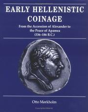 Cover of: Early Hellenistic coinage by Otto Mørkholm