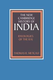 Cover of: Ideologies of the Raj by Thomas R. Metcalf