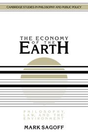 The economy of the earth by Mark Sagoff