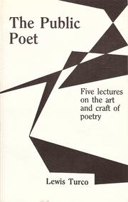 Cover of: The Public Poet by Lewis Turco