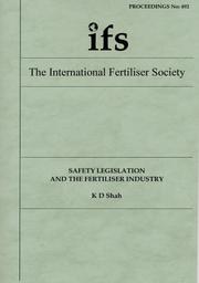 Safety legislation and the fertiliser industry