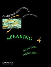 Cover of: Speaking 4 Student's book: Advanced