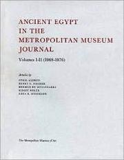 Cover of: Ancient Egypt in the Metropolitan Museum Journal, Volumes 1-11 (1968-1979) by Cyril Aldred