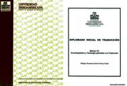 Cover of: Sociolingüística y textología aplicadas a la traducción