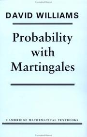 Cover of: Probability with Martingales (Cambridge Mathematical Textbooks)