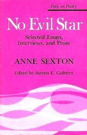 Cover of: No evil star by Anne Sexton
