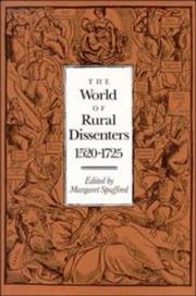 Cover of: The World of rural dissenters: 1520-1725