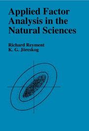 Cover of: Applied factor analysis in the natural sciences by R. A. Reyment
