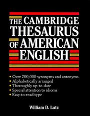 Cover of: The Cambridge thesaurus of American English