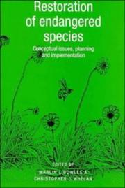 Restoration of endangered species : conceptual issues, planning and implementation