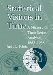 Statistical visions in time : a history of time series analysis, 1662-1938