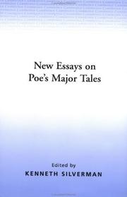 Cover of: New essays on Poe's major tales