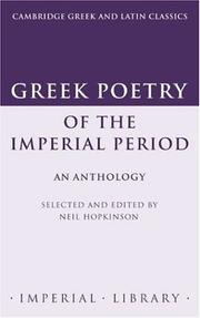 Greek poetry of the Imperial Period : an anthology