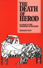Cover of: The death of Herod: an essay in the sociology of religion