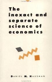 Cover of: The inexact and separate science of economics