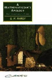 Cover of: A Mathematician's Apology by G. H. Hardy