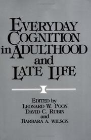 Everyday cognition in adulthood and late life