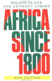 Africa since 1800 by Roland Anthony Oliver