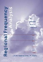 Cover of: Regional frequency analysis by J. R. M. Hosking