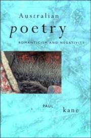 Australian poetry by Kane, Paul