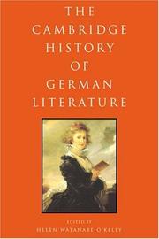 The Cambridge history of German literature