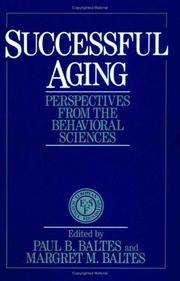 Cover of: Successful Aging: Perspectives from the Behavioral Sciences (European Network on Longitudinal Studies on Individual Development)