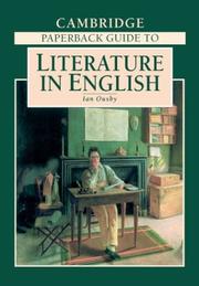 Cambridge paperback guide to literature in English by Ian Ousby