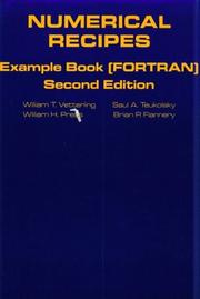 Cover of: Numerical recipes example book (FORTRAN) by William T. Vetterling ... [et al.].