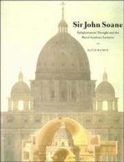 Cover of: Sir John Soane: enlightenment thought and the Royal Academy lectures