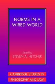 Norms in a wired world by Steven A. Hetcher