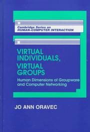 Virtual individuals, virtual groups by Jo Ann Oravec