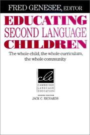 Cover of: Educating second language children by edited by Fred Genesee.